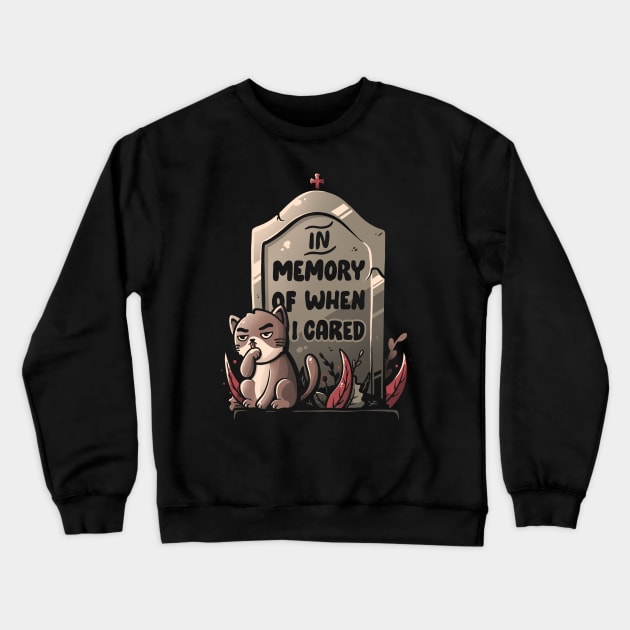 In Memory - Funny Cute Cat Gift Crewneck Sweatshirt by eduely